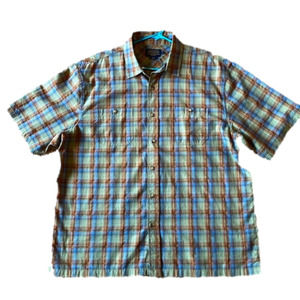 Pendleton Mens XL Plaid Short Sleeve Shirt